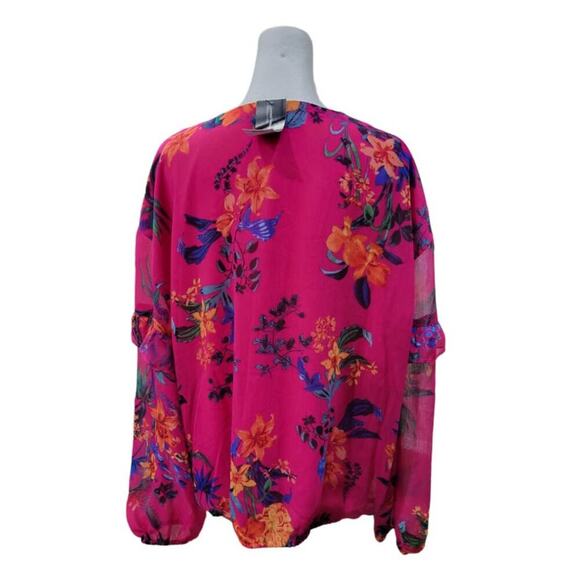 International Concepts‎ Women's Floral Blouse Size XL 2023 NEW - Picture 6 of 11
